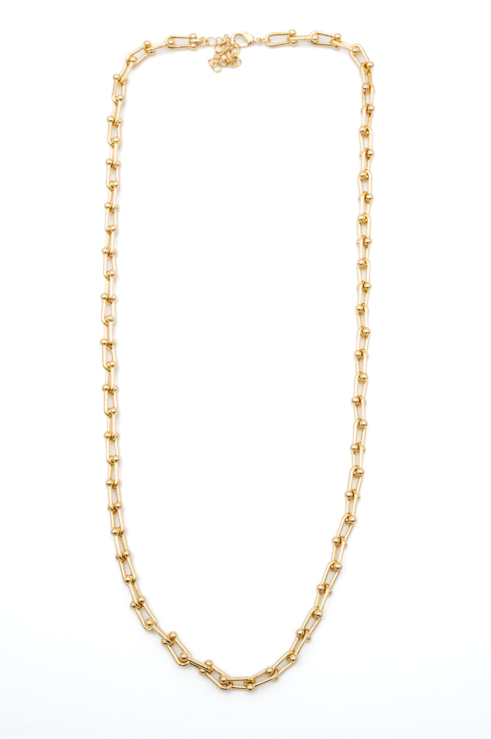 Horseshoe Round Link Necklace