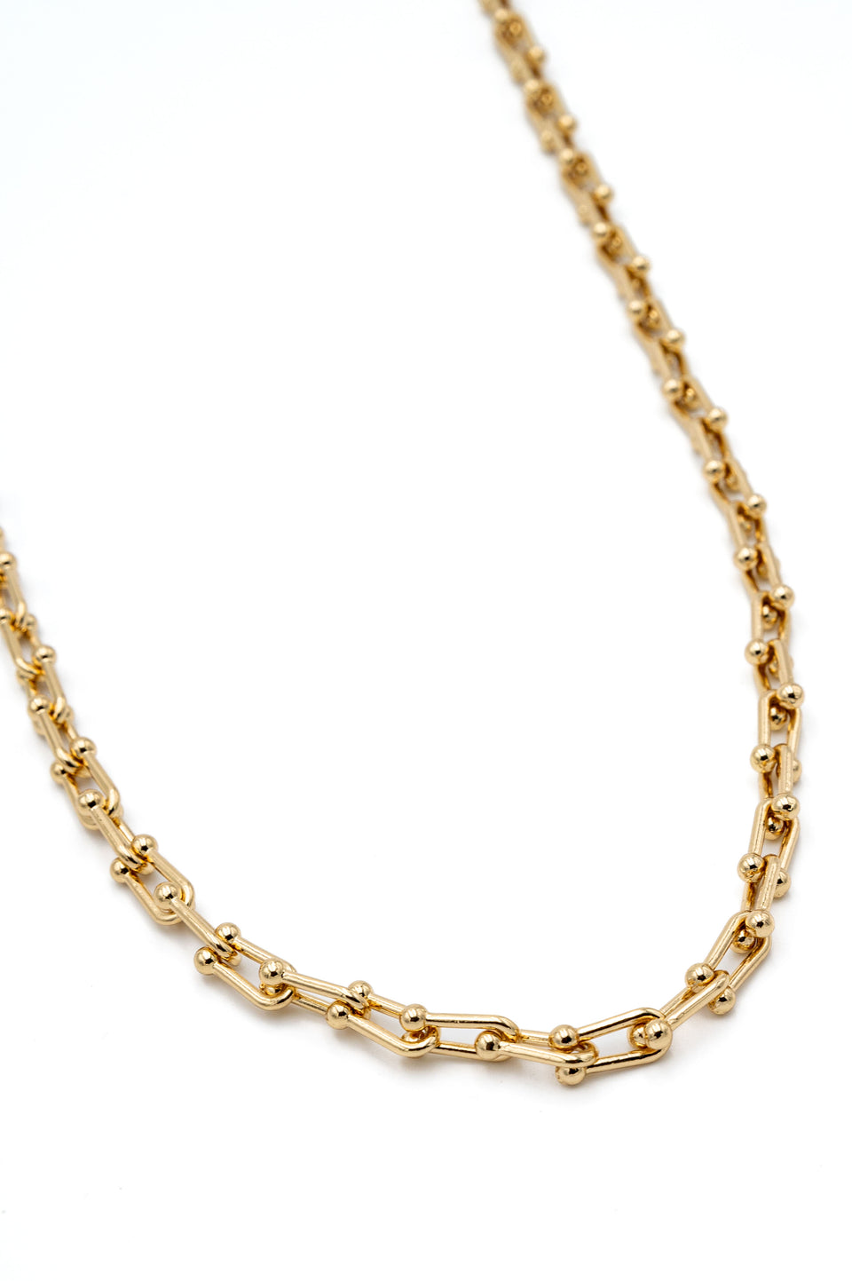 Horseshoe Round Link Necklace