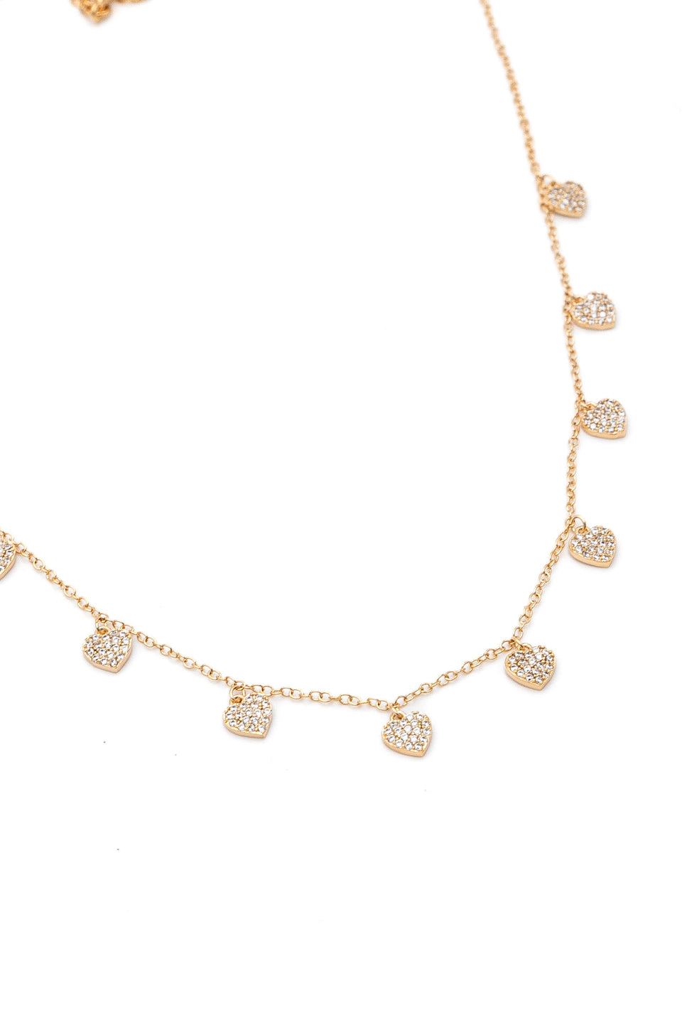 Crystal Hearts Necklace