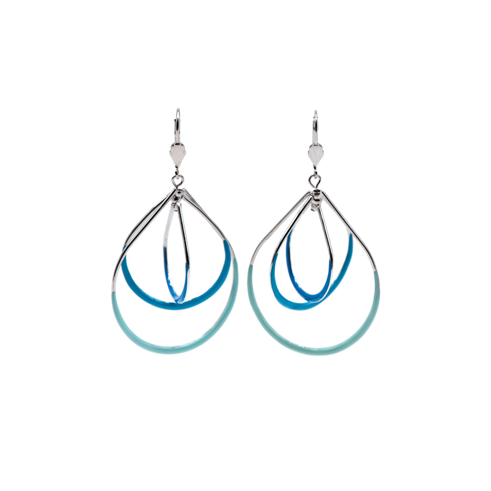 Turquoise Swivel Earrings