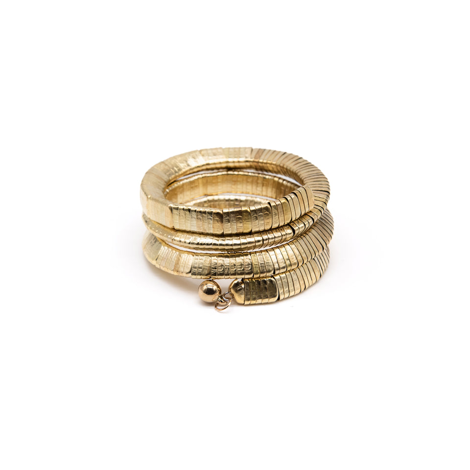 Antique Gold Cap Bracelet