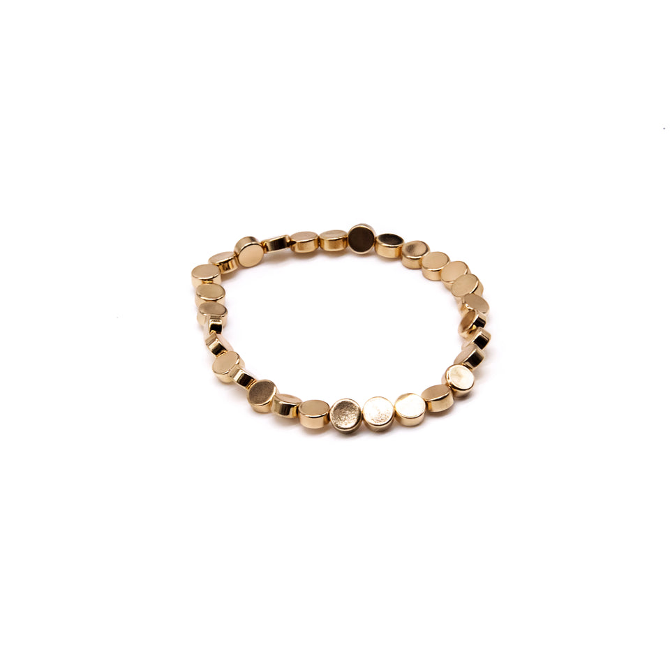Gold Stackable Stretch Bracelet