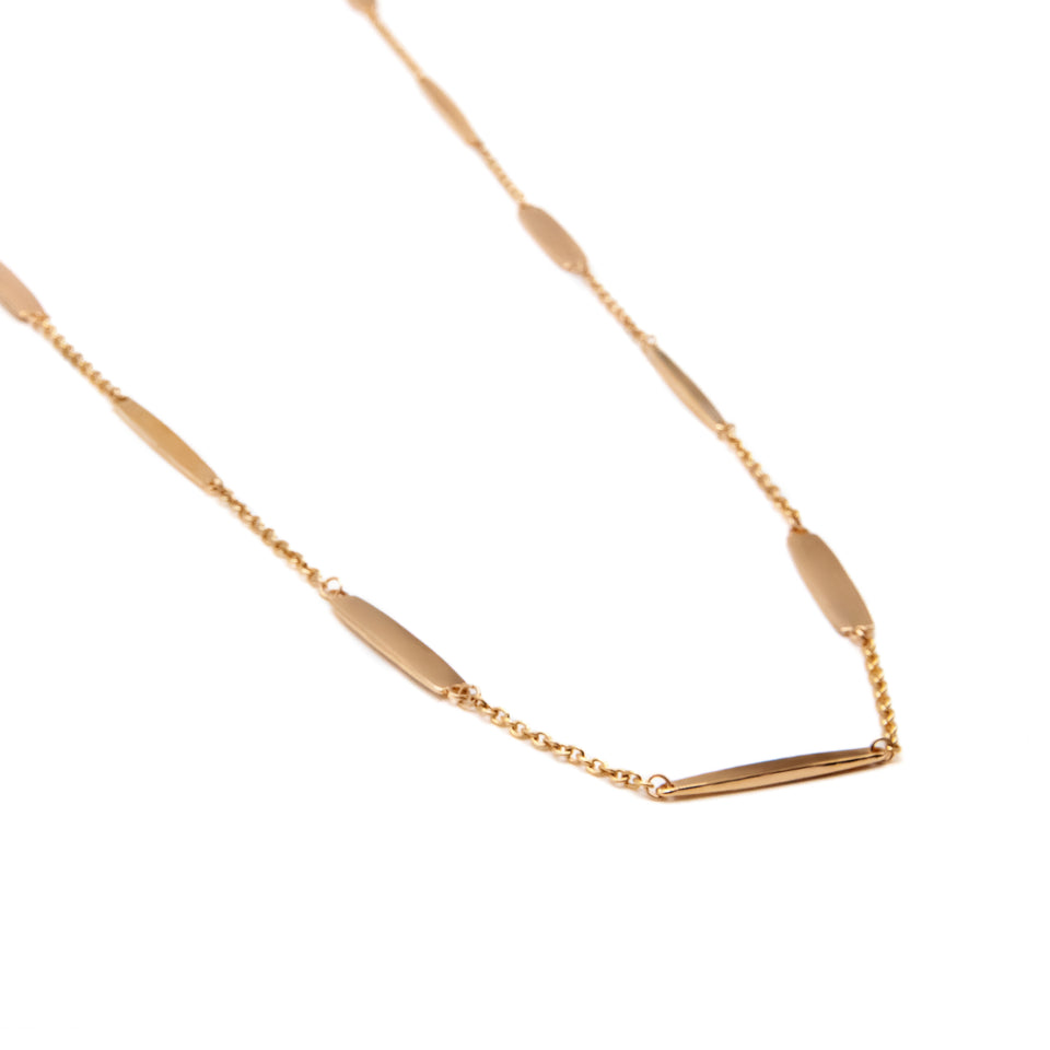 Long Gold Link Necklace