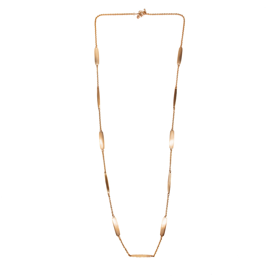 Long Gold Link Necklace