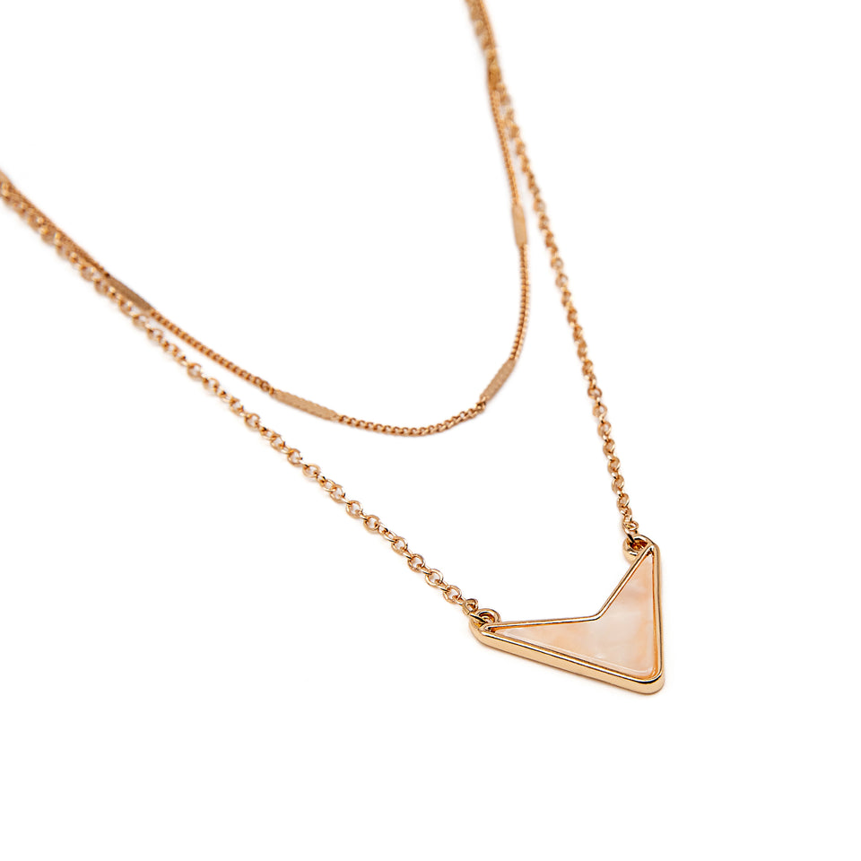 Gold V-Shaped Necklace