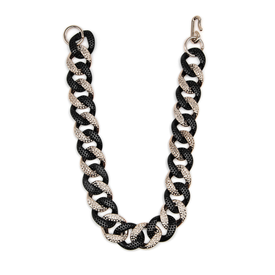 Black & Gold Lightweight Resin Necklace