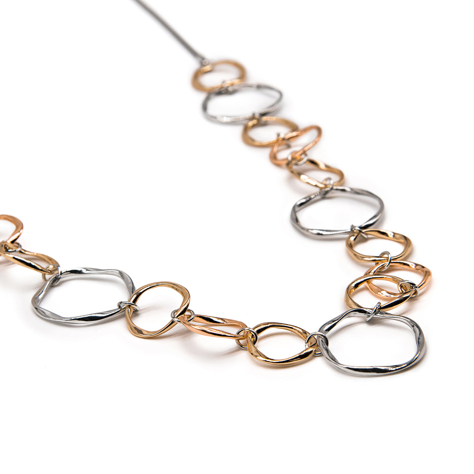 Tonal Metal Necklace