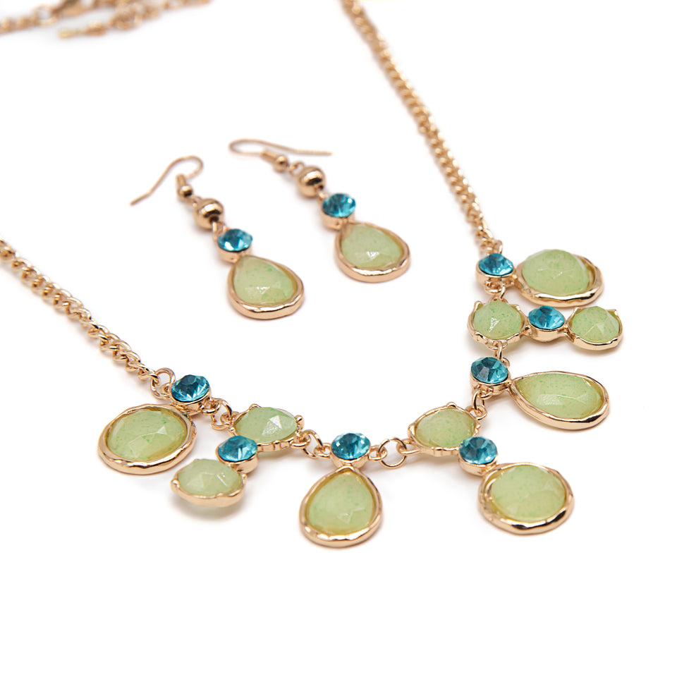 7-Drop Green Turquoise Acrylic Set