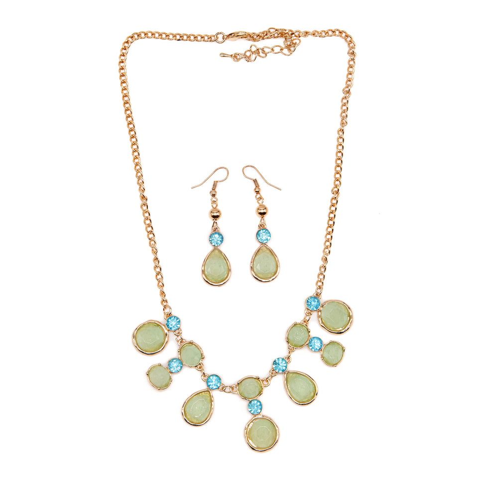 7-Drop Green Turquoise Acrylic Set