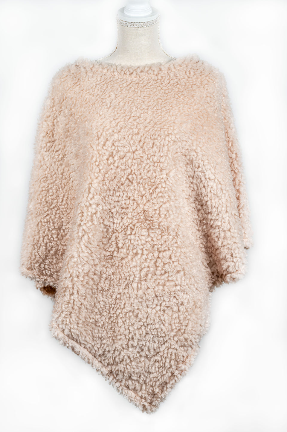 Off-White Cream Poncho