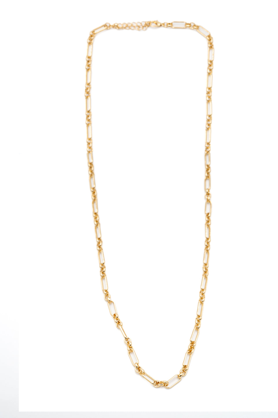 Geoshape Gold Linked Chain Necklace