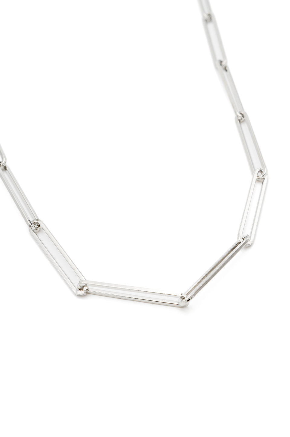 Silver Paperclip Necklace