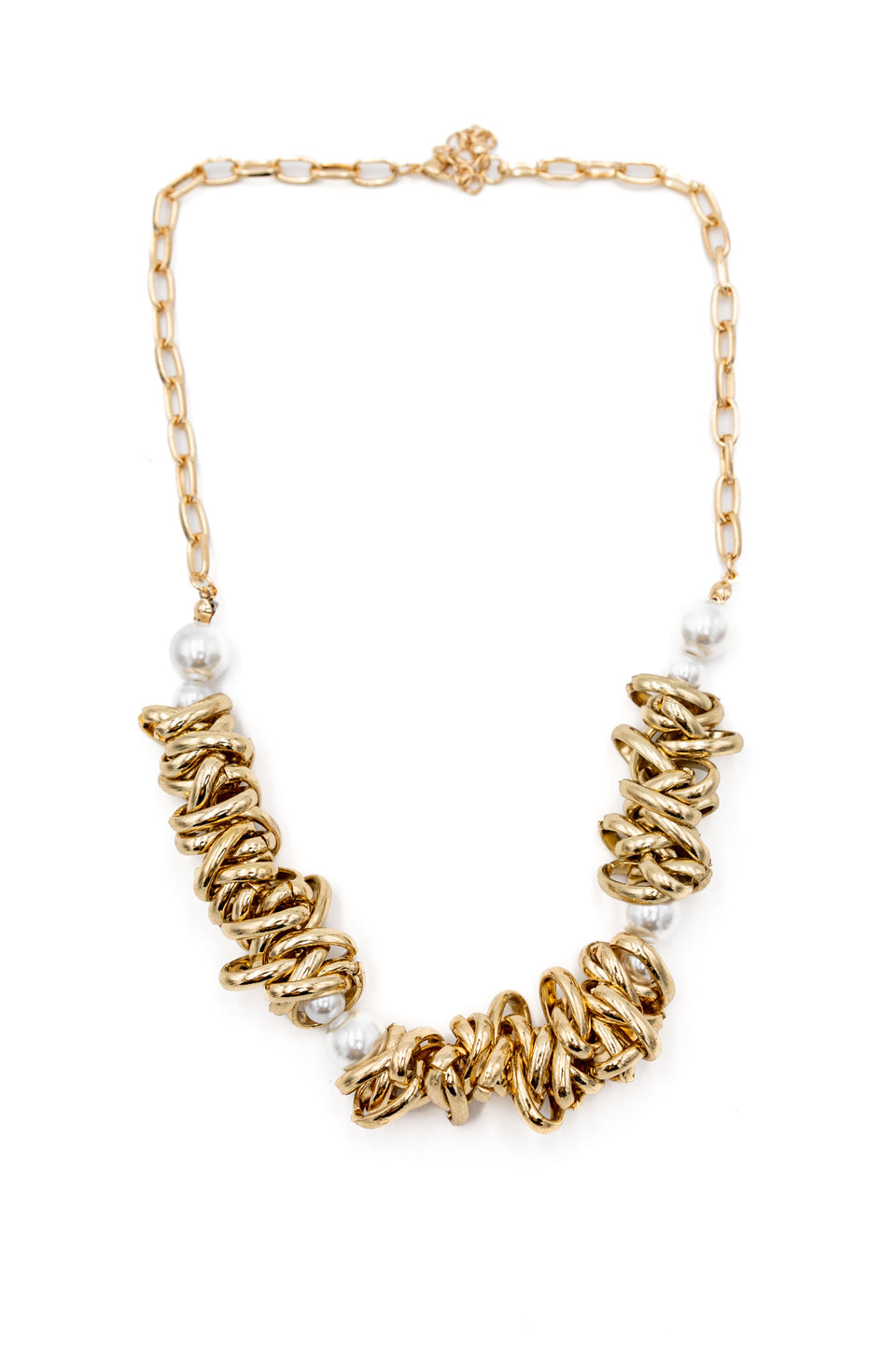 Multi Ring Statement Necklace