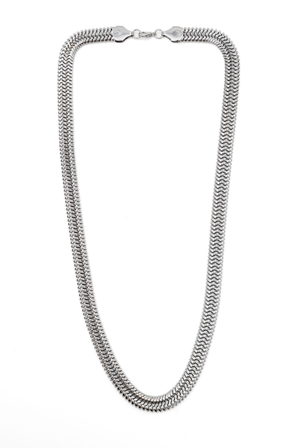Longer Silver Snake Chain Necklace