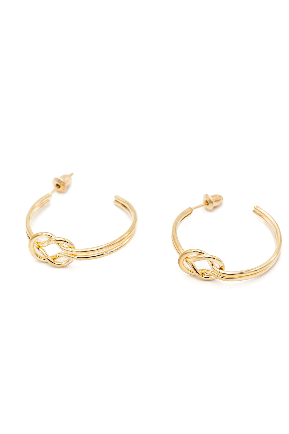 Knotted Hoop Earrings