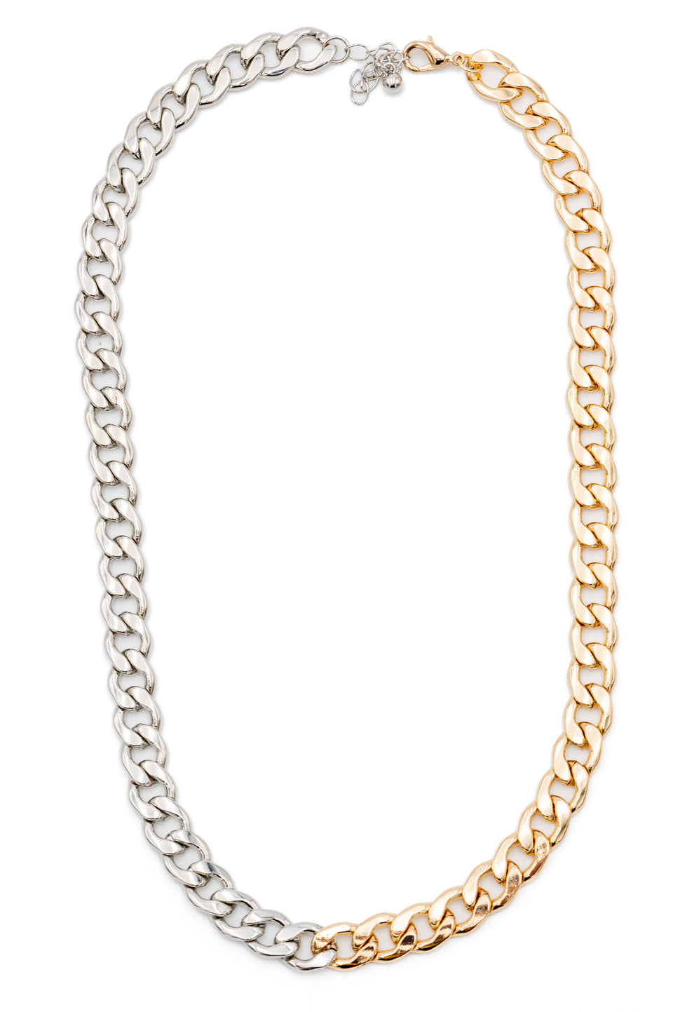 Silver and Gold Link Necklace