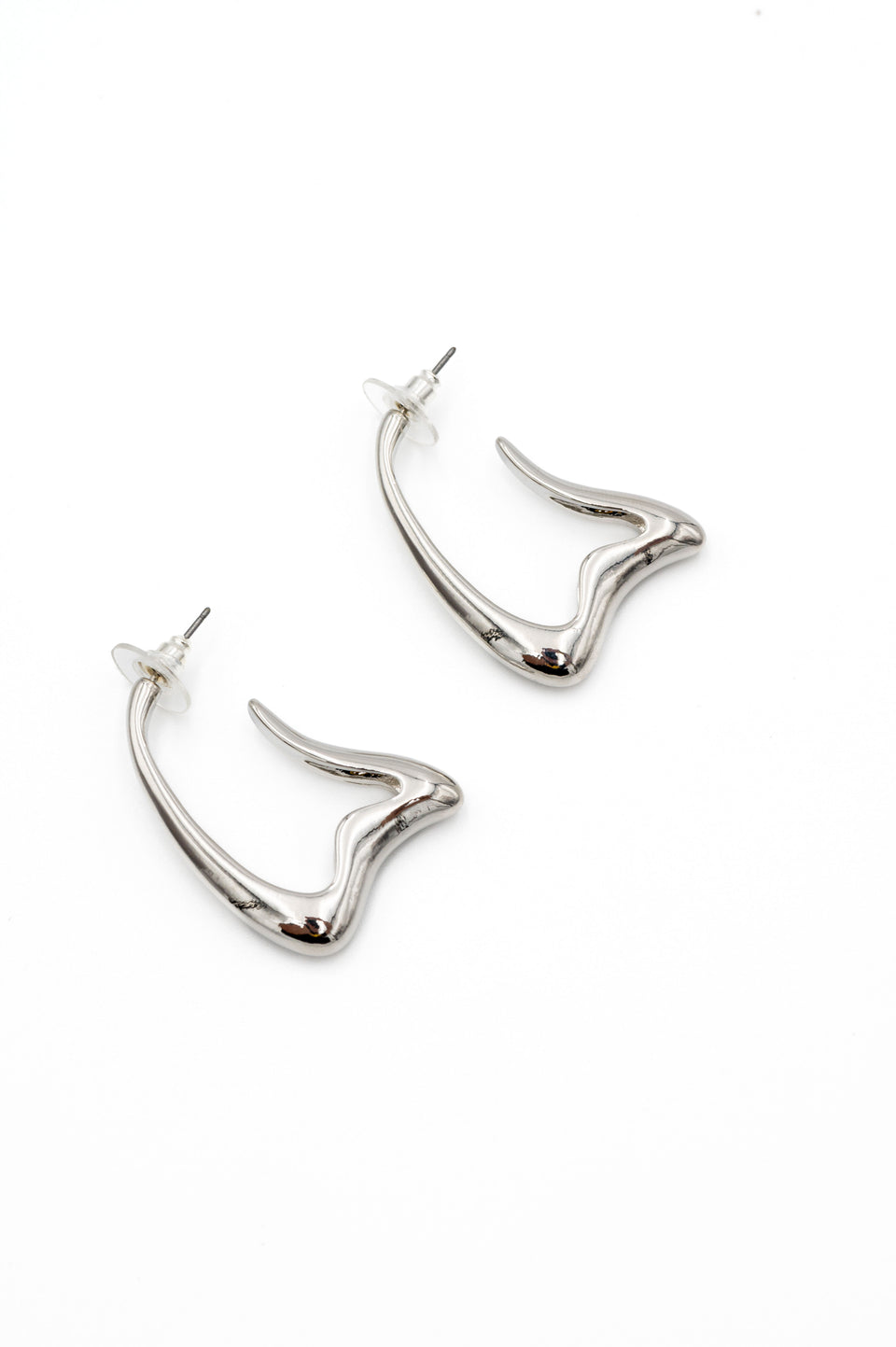Heartfelt Silver Statement Earrings