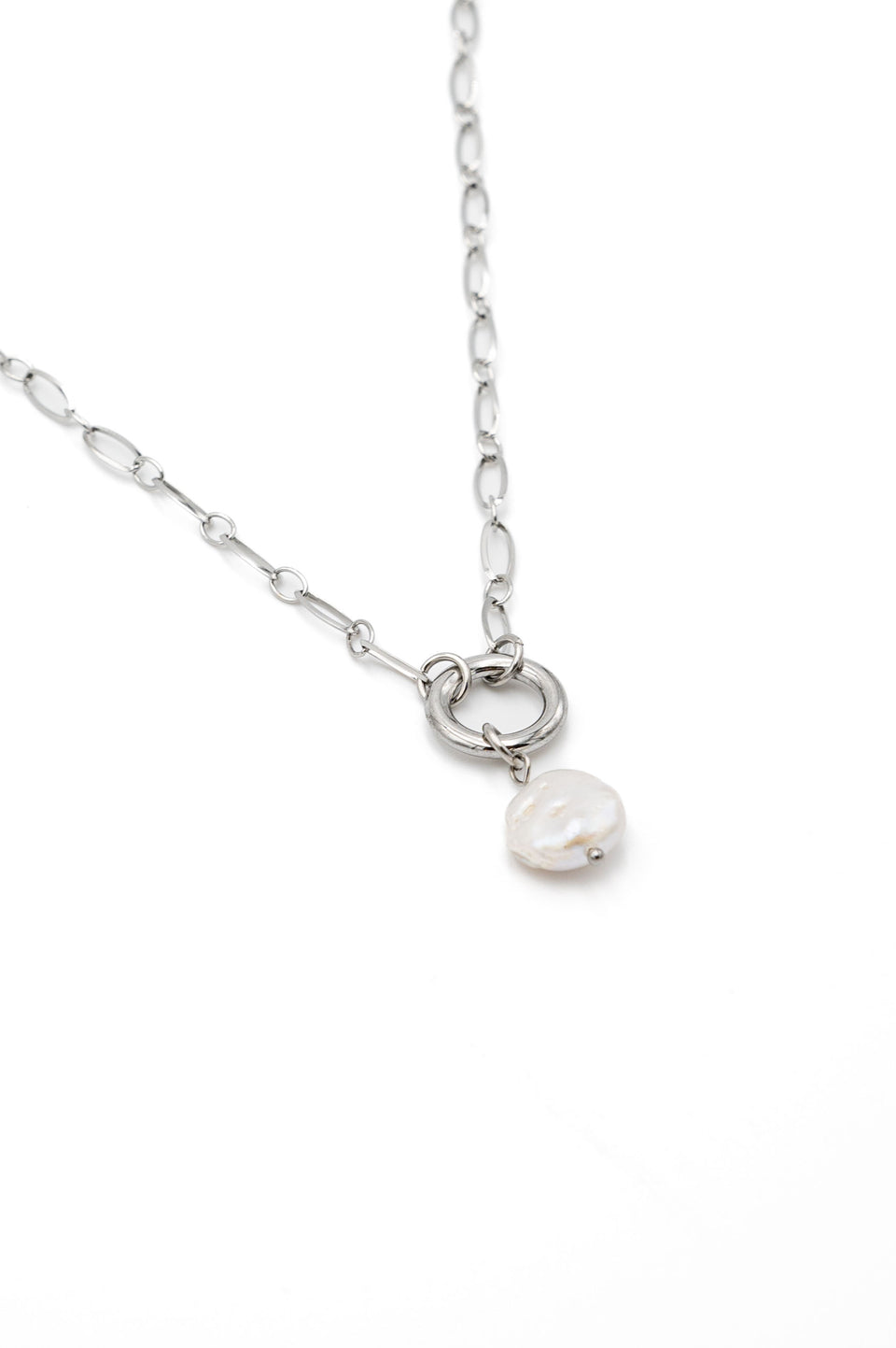 Silver Freshwater Pearl Necklace