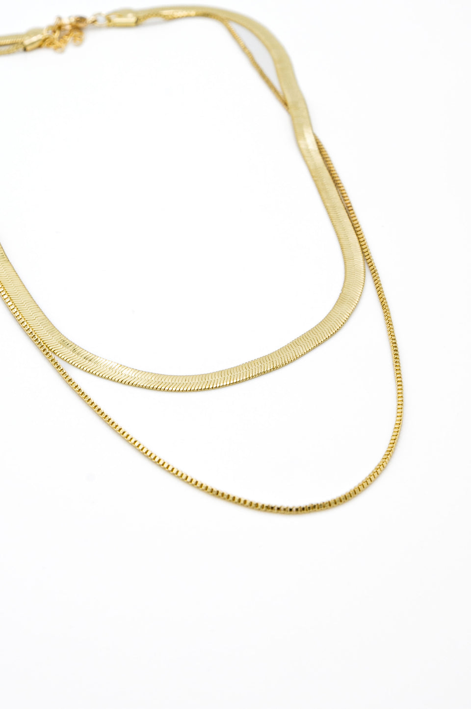 2 Line Snake Chain Necklace