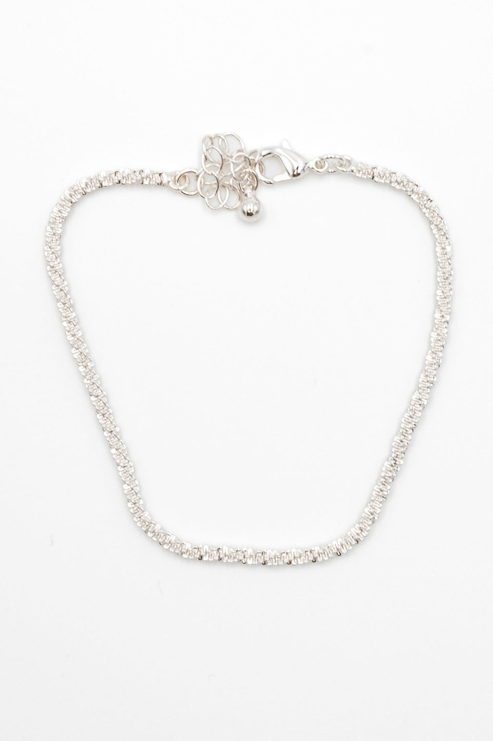 Silver Twisted Chain Bracelet