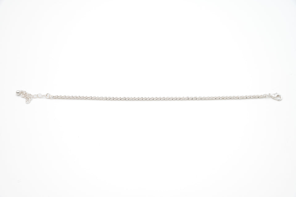 Silver Twisted Chain Bracelet