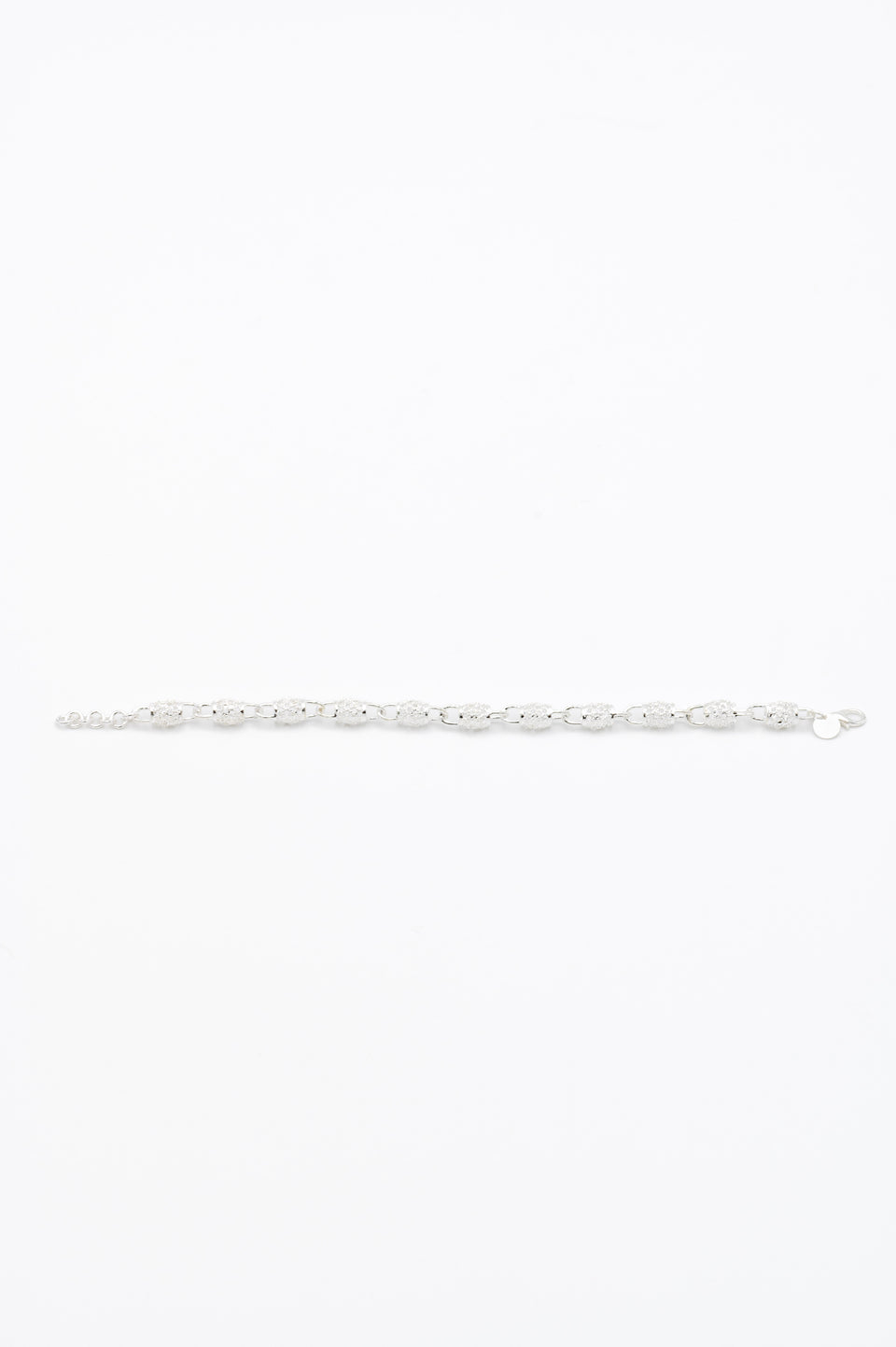 Stainless Steel Barrel Charmed Bracelet