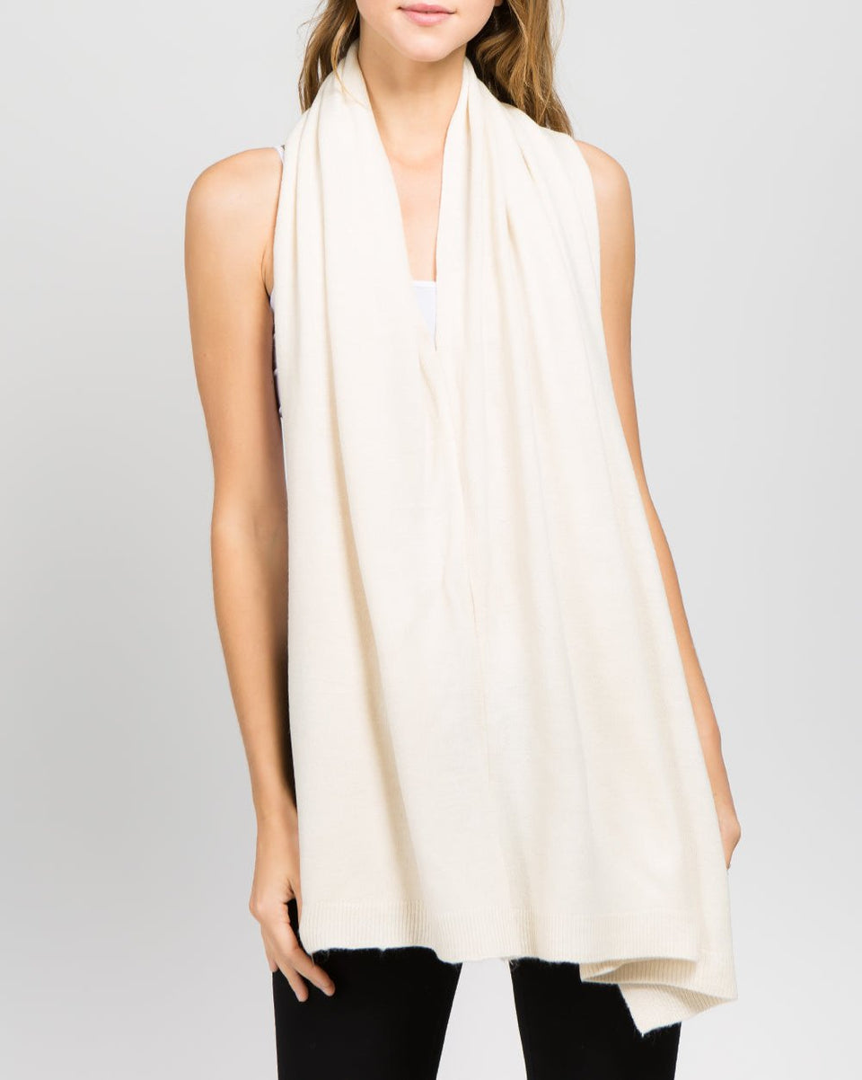 Lightweight Ivory Poncho