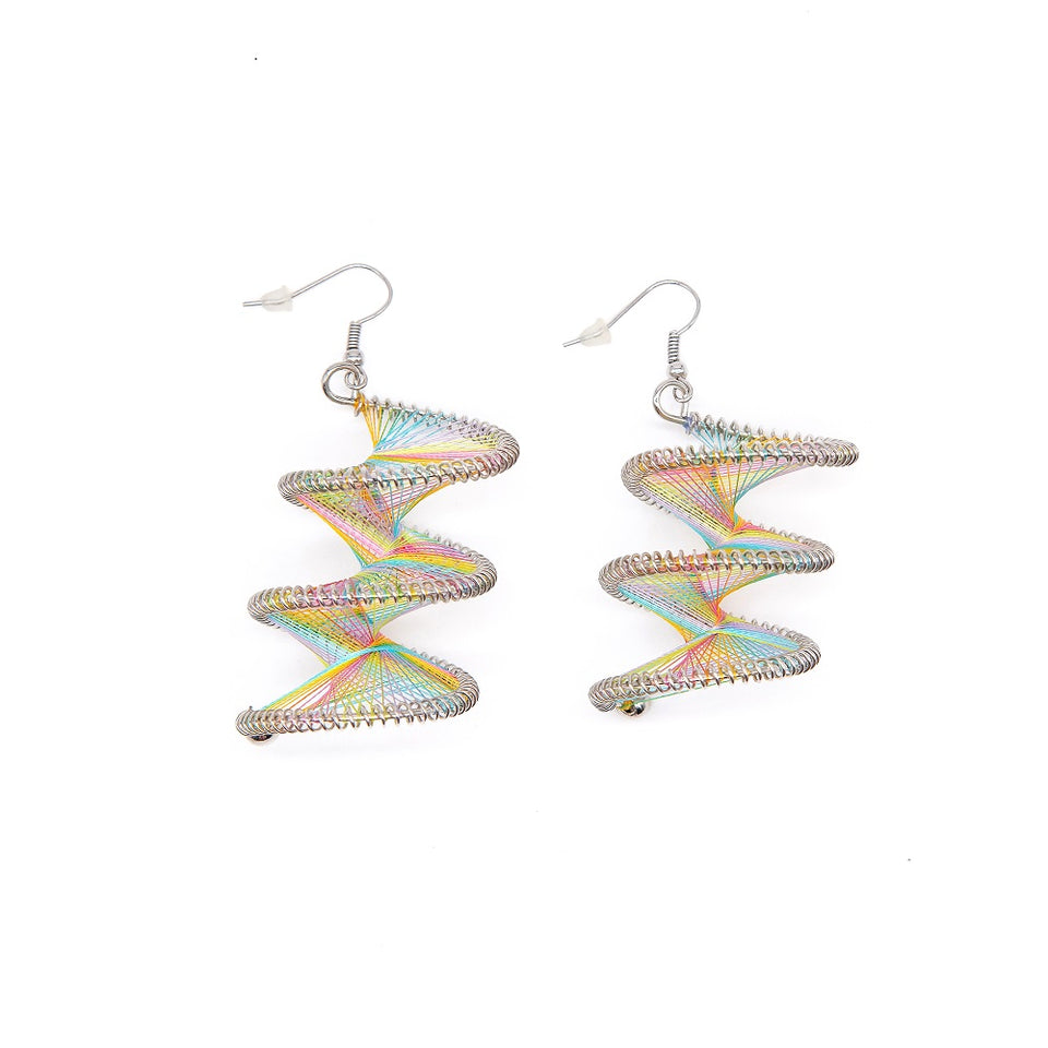 Twist & Swirl Thread Earring (Multi-Color)