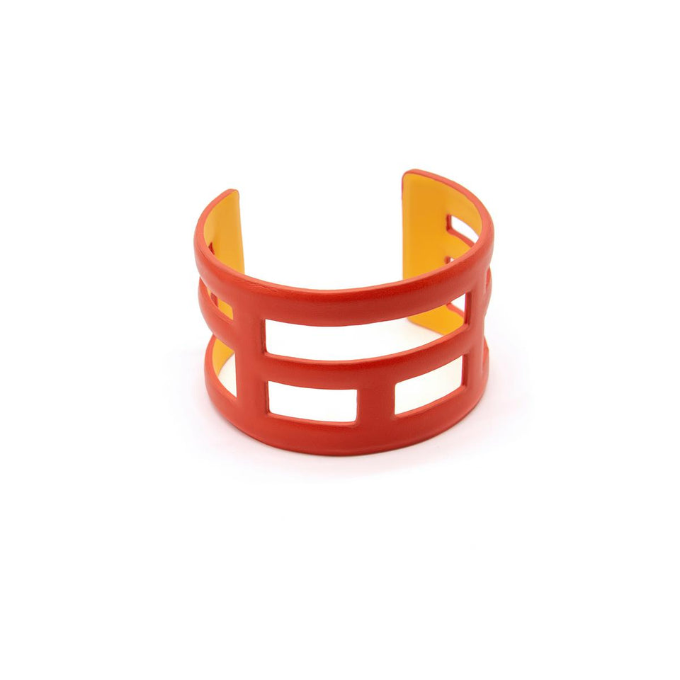 Two-Tone Orange & Yellow Cuff