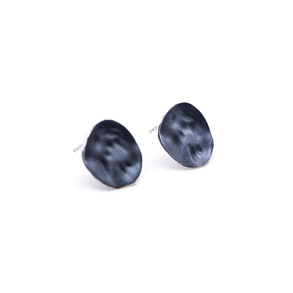 Rounded Enamel Earring